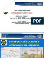 Fisiologia 8a. Semana Metabolismo Del Nitrogeno Ciclo 2022-I
