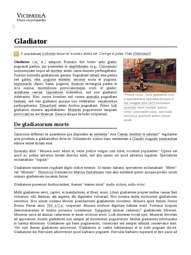 Gladiator Pdf