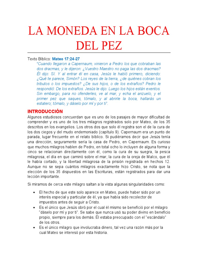 La Moneda en La Boca Del Pez - 1687580230