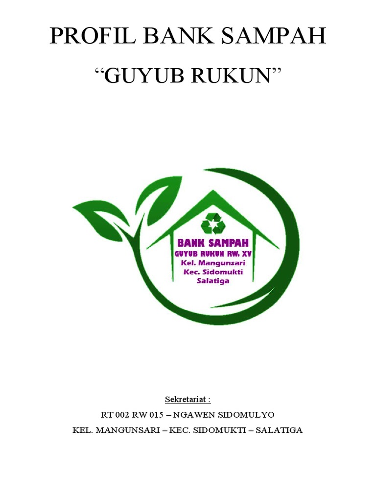 Profil Bank Sampah Guyub Rukun Salatiga | PDF