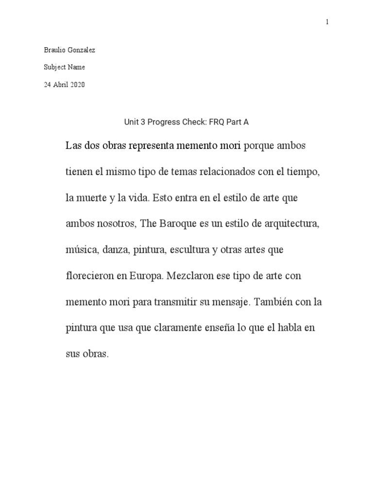 Unit 3 Progress Check Frq Part A Pdf