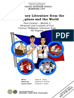 Elements and Contexts of 21st Century Philippine Literature from the Regions
