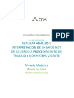 Realizar Análisis E Interpretación de Ensayos NDT de Acuerdo A Procedimiento de Trabajo Y Normativa Vigente