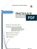 PDF Informe 6 Funcionamiento de Un Reactor Tubular en Estado Estacionario DD
