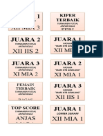 Xii Mia 3: Juara 1