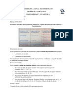 Probabilidad y Estadística: Experimentos Aleatorios, Espacio Muestral, Eventos y Reglas de Probabilidad