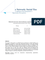 (Research Paper) The Network Social Ties How It Influences The Entrepreneurs Opportunity Recognition - Rasmey Heang