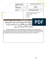 Handout Pai: FM-SD - AIS-10-04 Rev.01 KELAS: 5 Lima Tema: Review BULAN: November 2022