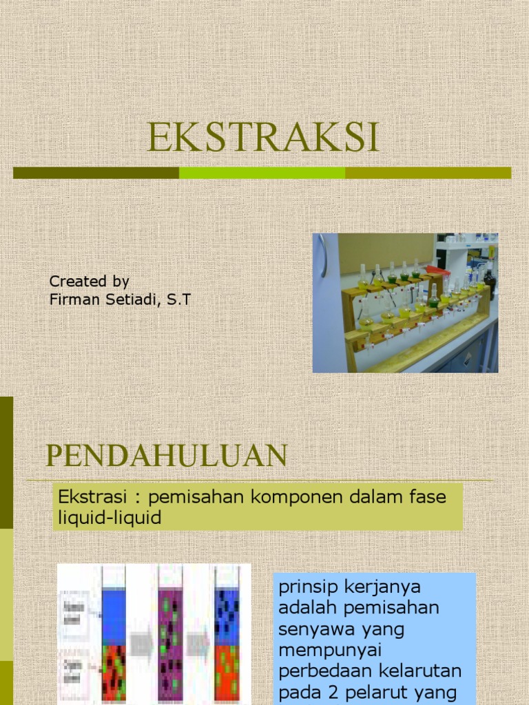 EKSTRAKSI | PDF