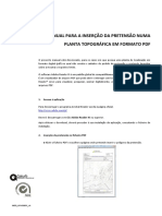 Insercao de Pretensao em Planta Topografica em Formato PDF
