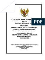 Pokja Sehat. Desa Simpen Kaler