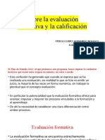 Sobre La Evaluación Formativa y La Calificación