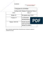 Cronograma de Actividades F.C.E. 2