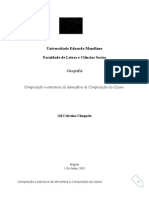 Composição e Estrutura Da Atmosfera & Formação Do Ozono