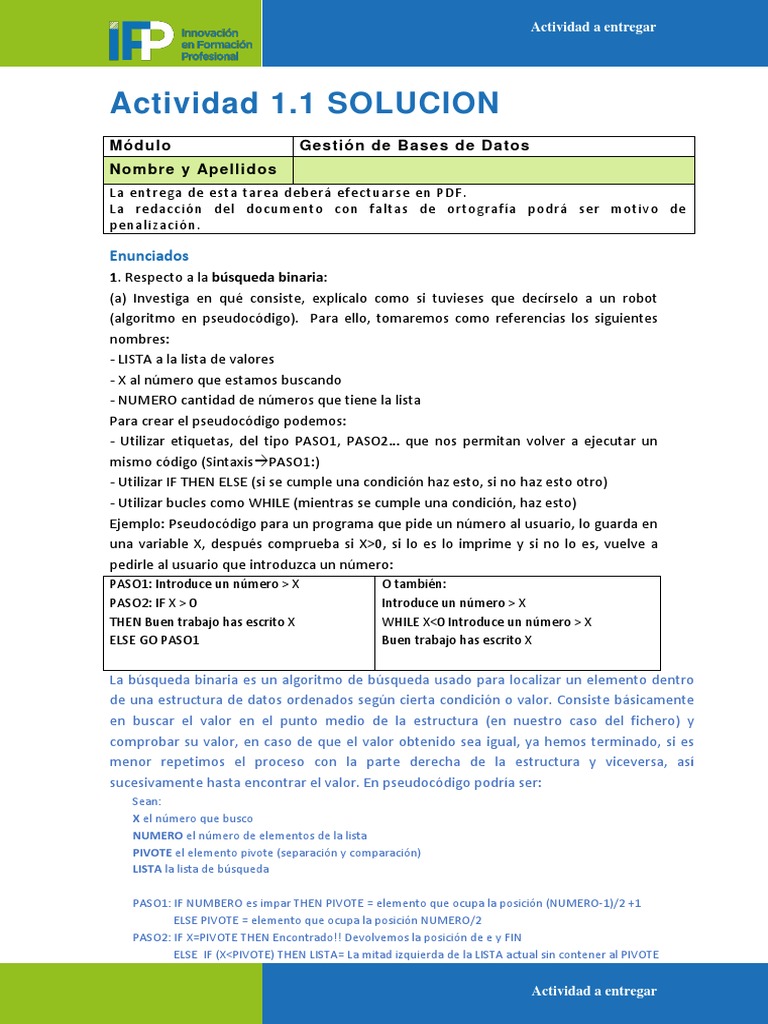 Actividad 1.1 - Solucion | PDF | Algoritmos | Archivo de computadora