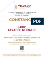 Jairo Tavares Morales: NOM-026-STPS-2008 Colores y Señales de Seguridad e Higiene