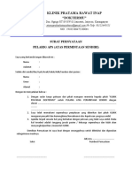 Klinik Pratama Rawat Inap "Doktermu": Surat Pernyataan Pelarig Aps (Atas Permintaan Sendiri)