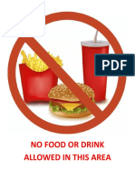 No Food or Drink Allowed in This Area