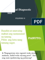 Regional Diagnostic Test Filipino 9
