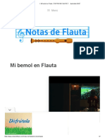 ▷ Mi bemol en Flauta 【 NOTAS DE FLAUTA 】? Apréndela AQUÍ