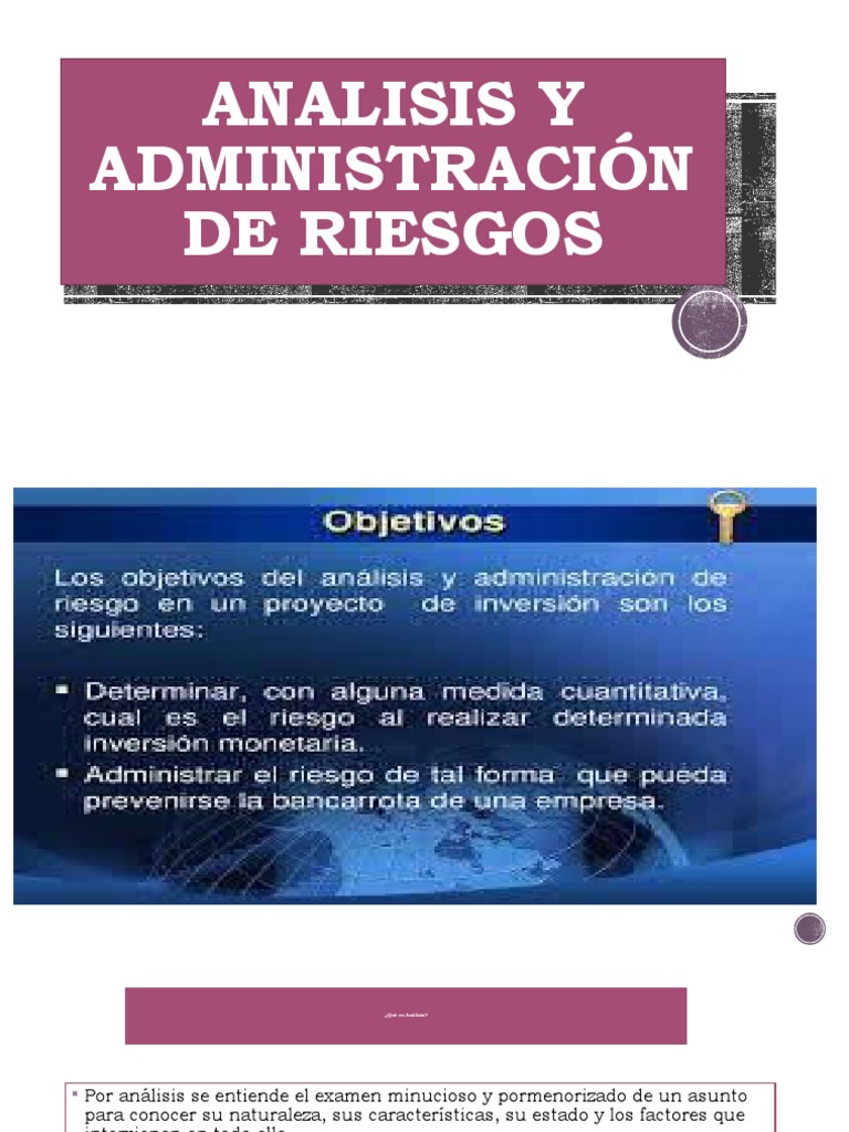 Analisis Y Administración De Riesgos Pdf Riesgo Business