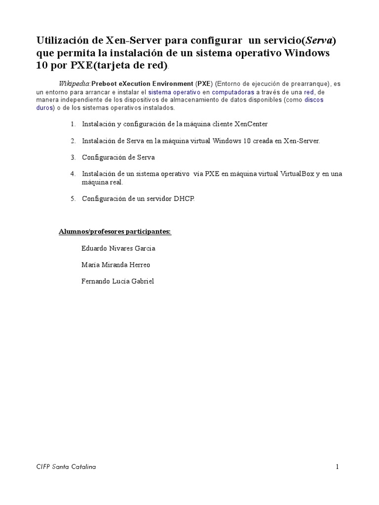 Utilizaci n de xen server para configurar un servicio descargar