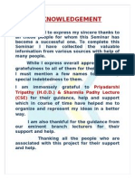 Acknowledgement: Priyadarshi Tripathy (H.O.D.) & Sharmila Padhy Lecture (CSE)