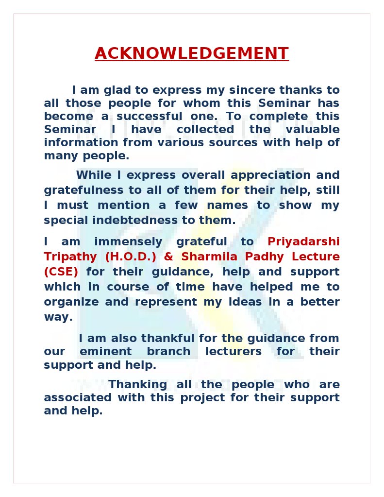 Acknowledgment of Seminar Support | PDF | Career & Growth