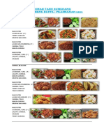 Daftar Menu Buffe - Prasmanan 22