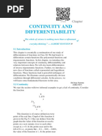 Continuity and Differentiability