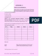 TS Police Annexure V Format PDF - Jobs Adda