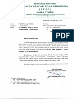 Surat Edaran Dan THB Kejurprov PS Jatim 2023