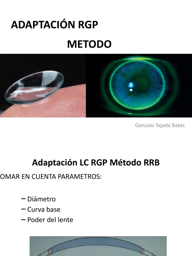 Adaptación de Lentes RGP Esféricos | PDF | Lentes