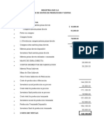 Esquema Estados Costos Productos Vendidos Avis S.A