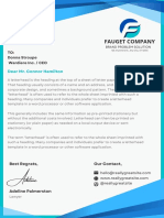 Blue & White Corporate Brand Solution A4 Document