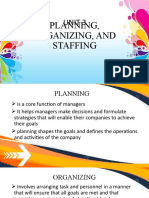 Unit 3 Lesson 8 Planning, Organizing, and Staffing
