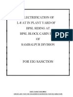 ELECTRIFICATION OF L-8 AT BPSL SIDING CHECKLIST