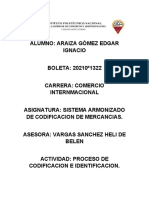 Proceso de Codificacion e Identificacion - Araiza Gómez Edgar Ignacio