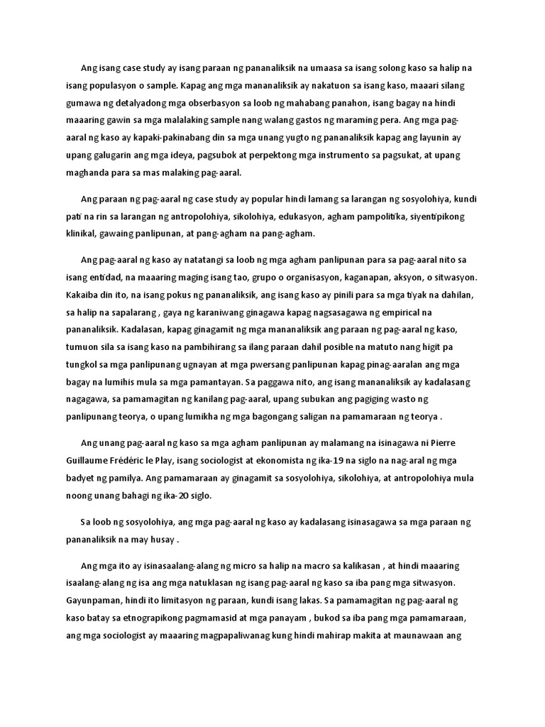 Repleksyon Casestudy | PDF