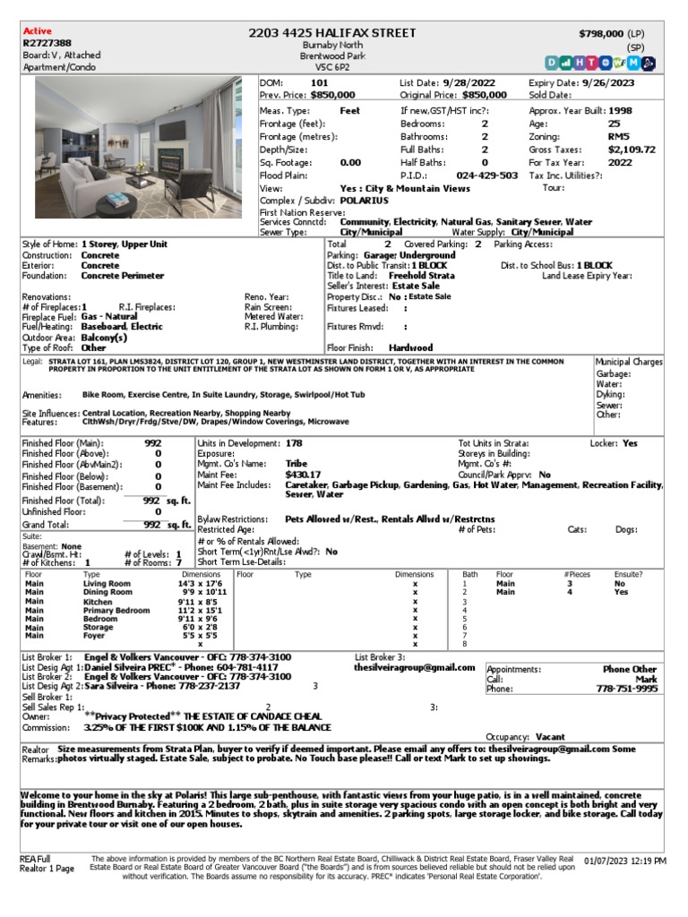 4425 Halifax Street PDF Basement Real Estate