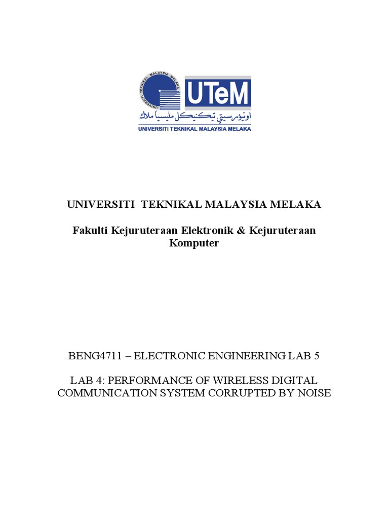 Wireless Digital Communication Lab Analysis | PDF | Radio Technology ...