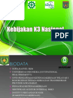 Kebijakan K3 Nasional