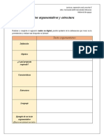 Sesión 1 Actividad. Textos Argumentativos y Estructura