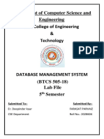 Database Management System (DBMS) Installation and Introduction