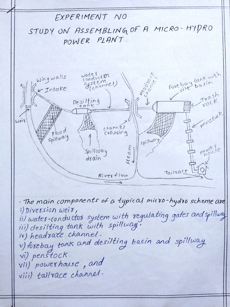 Micro Hydro Power Plant Assembly Study | PDF | Hydrology | Energy ...