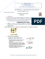 Tarea #5-2do Parcial-Matemática Es Genial: "Sistema de Ecuaciones" Fórmulas