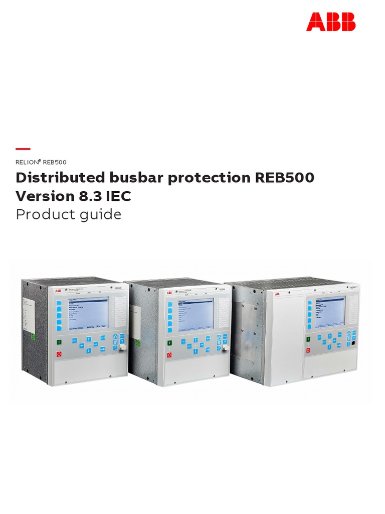 REB500 V8.3 ProductGuide 1MRK505402 BEN | PDF | Electrical Substation ...