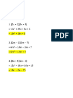 Multiplying Binomials