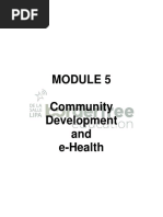 Module 5 - E-Health and Community Development