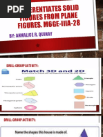 Grade 5 Solid Figures Lesson Plan | PDF | Shape | Learning